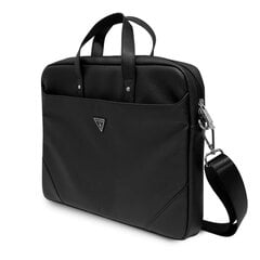 Guess SaffianoTriangle Logo Computer Bag 15/16" Black цена и информация | Рюкзаки, сумки, чехлы для компьютеров | pigu.lt
