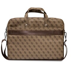 Guess 4G PU Triangle Logo Computer Bag 15/16" Brown цена и информация | Рюкзаки, сумки, чехлы для компьютеров | pigu.lt