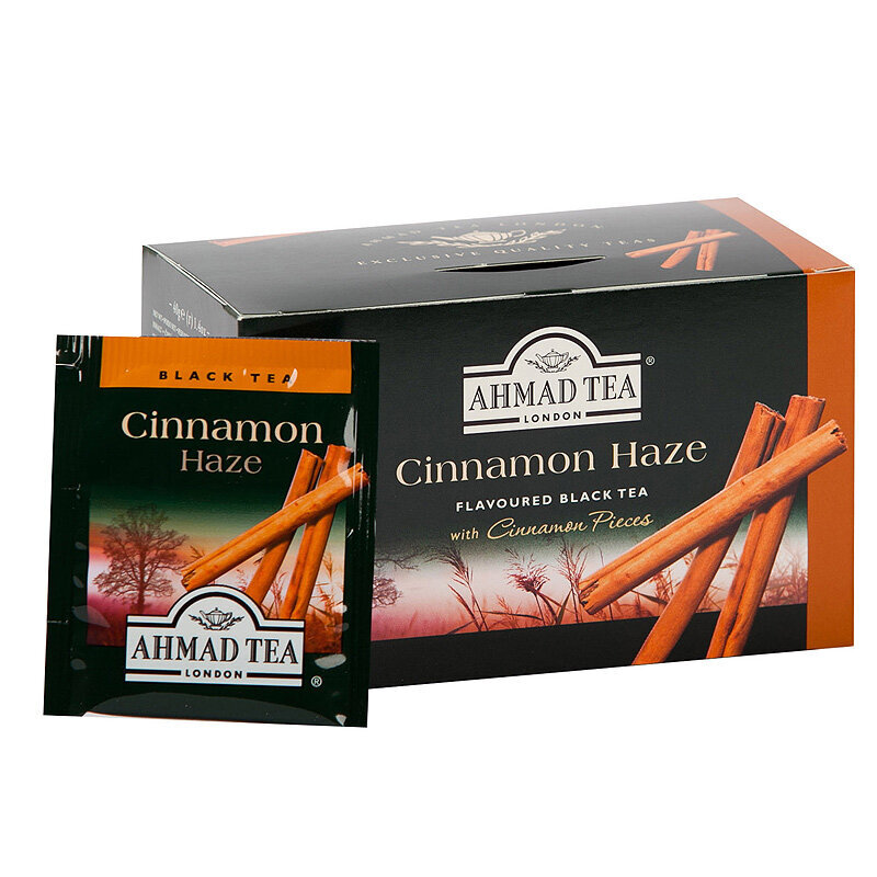 Juodoji arbata Ahmad Cinnamon Tea, 20 vnt kaina ir informacija | Arbata | pigu.lt