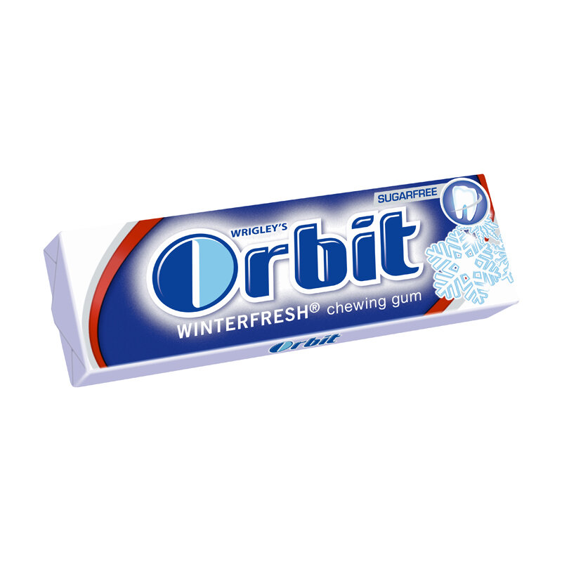 Kramtomoji guma Orbit Winterfresh, 14 g kaina ir informacija | Saldumynai | pigu.lt