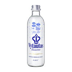 Natūralus mineralinis vanduo, gazuotas, stiklinėje taroje, Vytautas 0,33L. kaina ir informacija | Vanduo | pigu.lt
