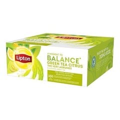 Lipton žalioji arbata su citrusinių vaisių gabalėliais, 100 vnt. kaina ir informacija | Arbata | pigu.lt