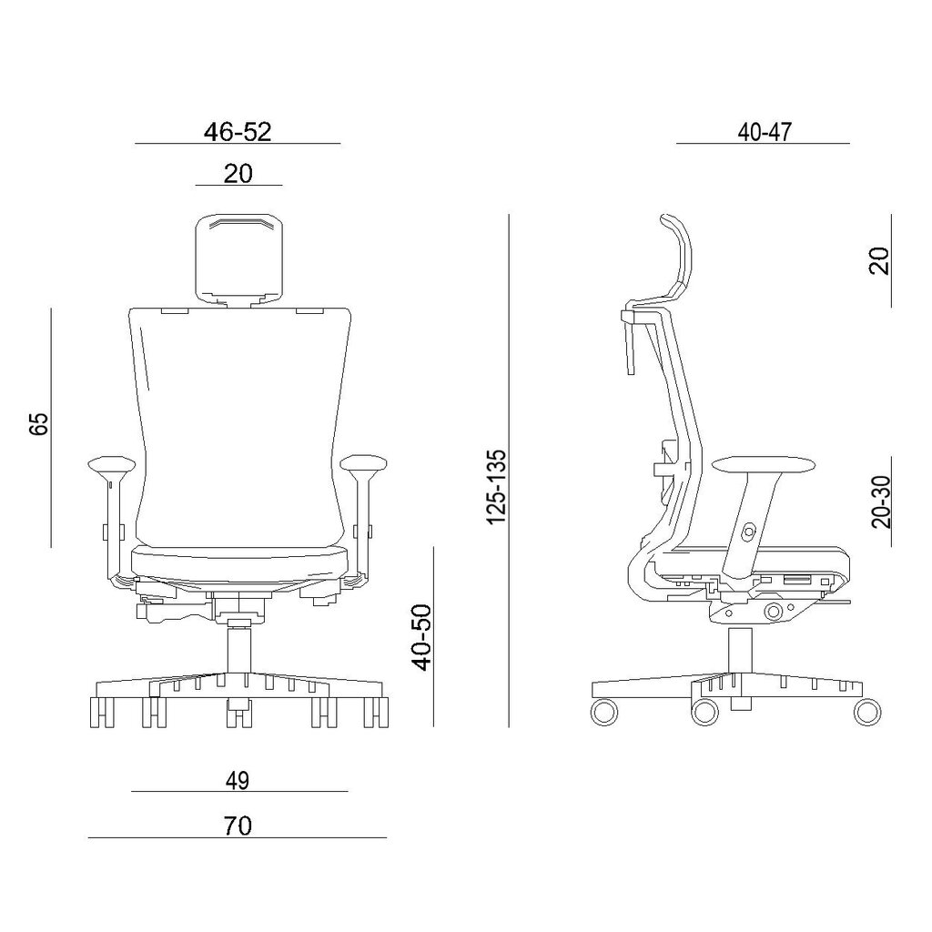 Ergonomiška kėdė Istuk Forte, juoda kaina ir informacija | Biuro kėdės | pigu.lt