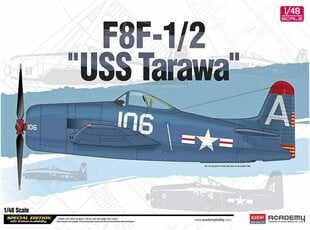 Сборная модель для склеивания Academy 12313 F8F-1/2 USS Tarawa 1/48 цена и информация | Склеиваемые модели | pigu.lt