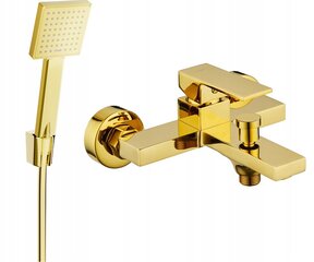 Vonios dušo komplektas su maišytuvu Mexen Uno R-45, Gold цена и информация | Смесители | pigu.lt