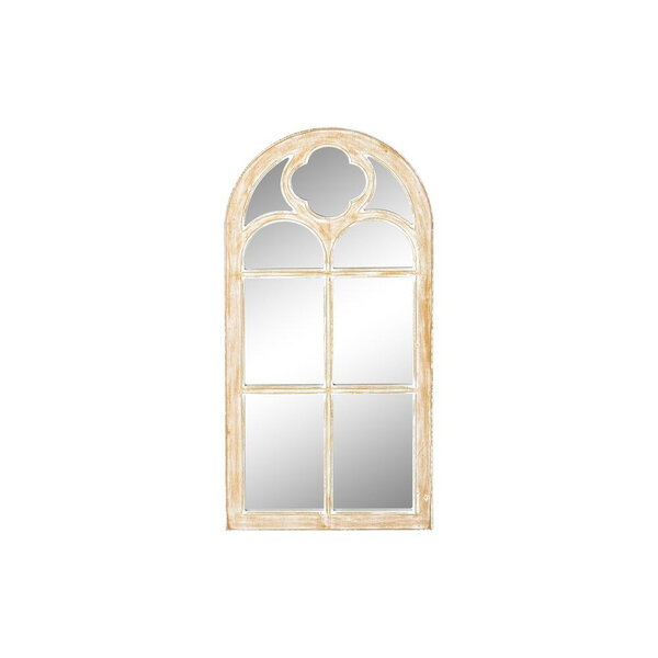 Sieninis veidrodis DKD Home Decor Veidrodis Ruda MDF Langai Balta (45 x 2 x  90 cm) kaina | pigu.lt