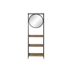 Sieninis veidrodis DKD Home Decor Veidrodis Natūralus Juoda Metalinis Medžio (61 x 17,5 x 181 cm) kaina ir informacija | Veidrodžiai | pigu.lt