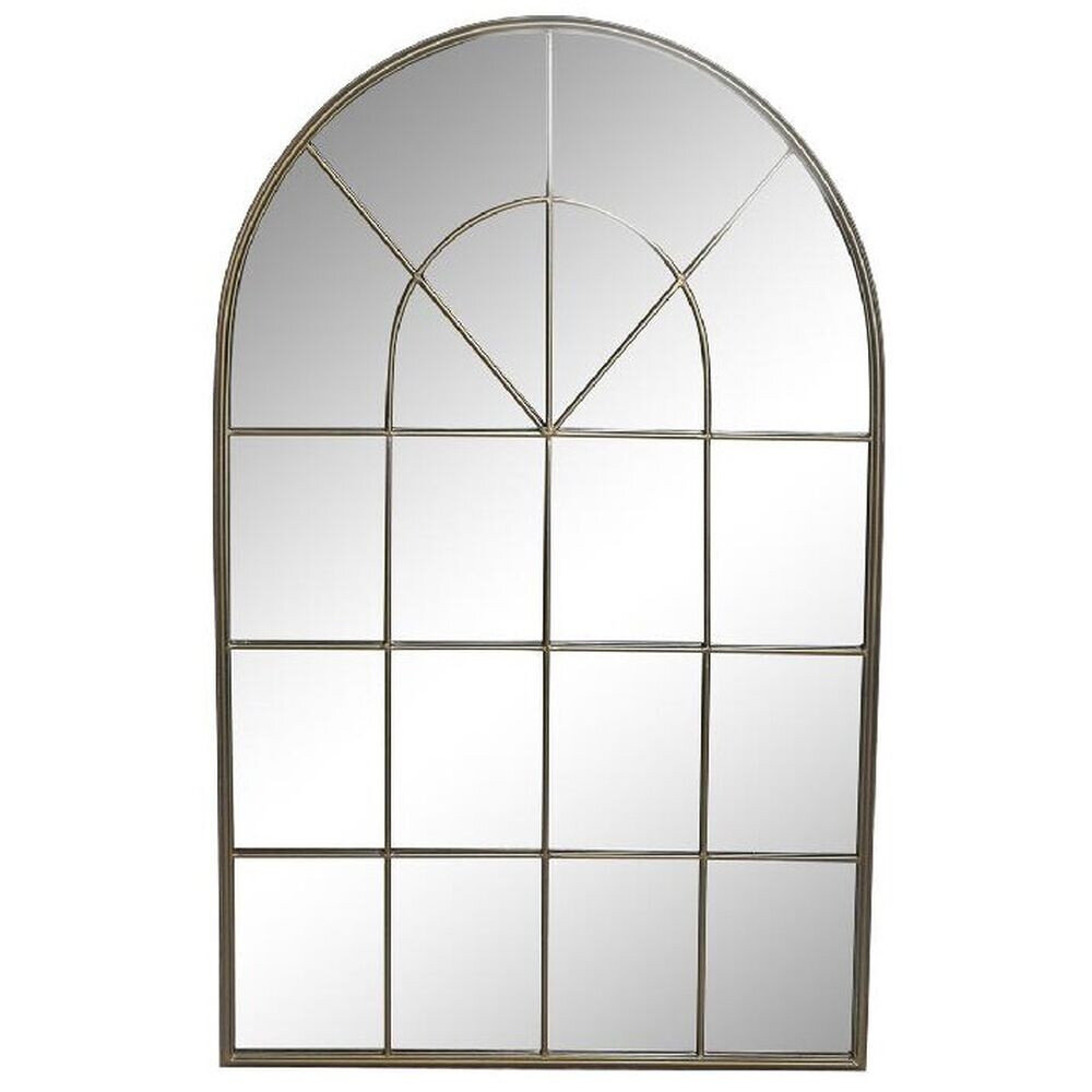 Sieninis veidrodis DKD Home Decor Veidrodis Auksinis Metalinis Langai (82,5 x 3 x 130,5 cm) kaina ir informacija | Veidrodžiai | pigu.lt
