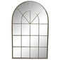 Sieninis veidrodis DKD Home Decor Veidrodis Auksinis Metalinis Langai (82,5 x 3 x 130,5 cm) kaina ir informacija | Veidrodžiai | pigu.lt