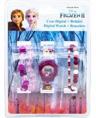Skaitmeninis laikrodis + 4 apyrankės Frozen Elza kaina ir informacija | Lavinamieji žaislai | pigu.lt