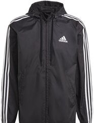 Мужская куртка Adidas M 3s Wv Wb GK9026/L, черная цена и информация | Мужские термобрюки, темно-синие, SMA61007 | pigu.lt
