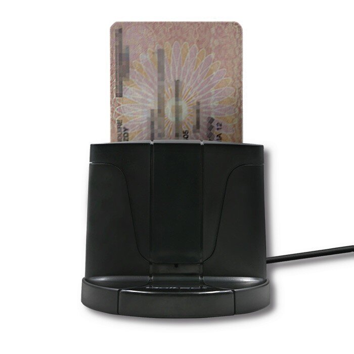 Qoltec Išmanusis ID lustinių kortelių skaitytuvas SCR 0632, USB kaina ir informacija | Išmanioji technika ir priedai | pigu.lt