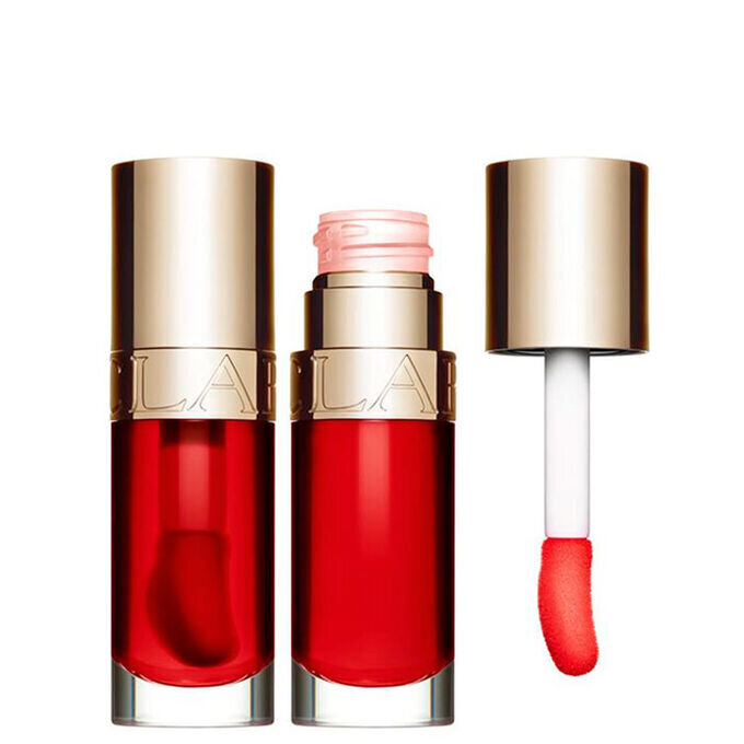 Lūpų aliejus Clarins Lip Comfort Oil, 08 Strawberry, 7 ml kaina ir informacija | Lūpų dažai, blizgiai, balzamai, vazelinai | pigu.lt