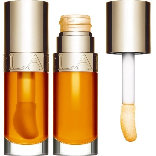 Lūpų aliejus Clarins Lip Comfort Oil, 01 Honey, 7 ml цена и информация | Lūpų dažai, blizgiai, balzamai, vazelinai | pigu.lt