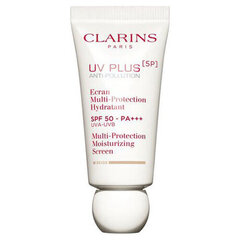 Защитный увлажняющий Clarins UV Plus Multi-Protection SPF50-PA+++ Beige, 30 мл цена и информация | Кремы для лица | pigu.lt