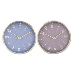 Sieninis laikrodis DKD Home Decor, 30 x 4 x 30 cm, 2 vnt kaina ir informacija | Laikrodžiai | pigu.lt