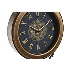 DKD Home Decor sieninis laikrodis juodas auksinis 27 x 7,5 x 57,5 cm kaina ir informacija | Laikrodžiai | pigu.lt