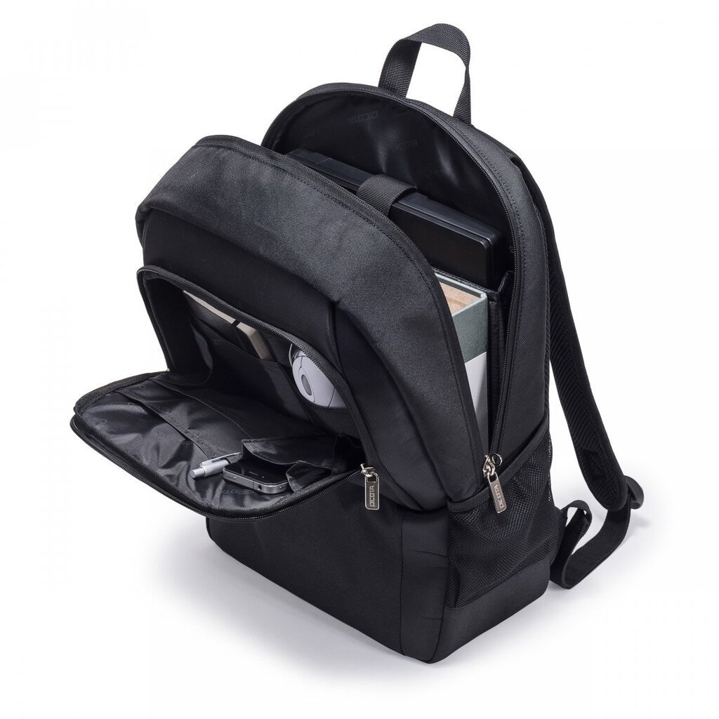 DICOTA Backpack BASE Kuprinė nešiojamam kompiuteriui 13 - 14.1" (Juoda) kaina ir informacija | Krepšiai, kuprinės, dėklai kompiuteriams | pigu.lt