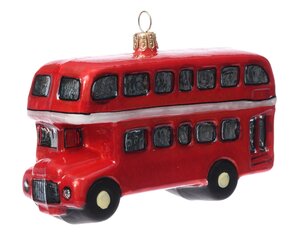 Eglutės žaisliukas Londono autobusas, 1 vnt. kaina ir informacija | Eglutės žaisliukai, viršūnės | pigu.lt