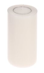 Белая свеча 8х8 см цена и информация | Подсвечники, свечи | pigu.lt