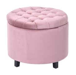 Pufas Vanity Pouf, 50x50x40 cm, rožinis kaina ir informacija | Sėdmaišiai ir pufai | pigu.lt