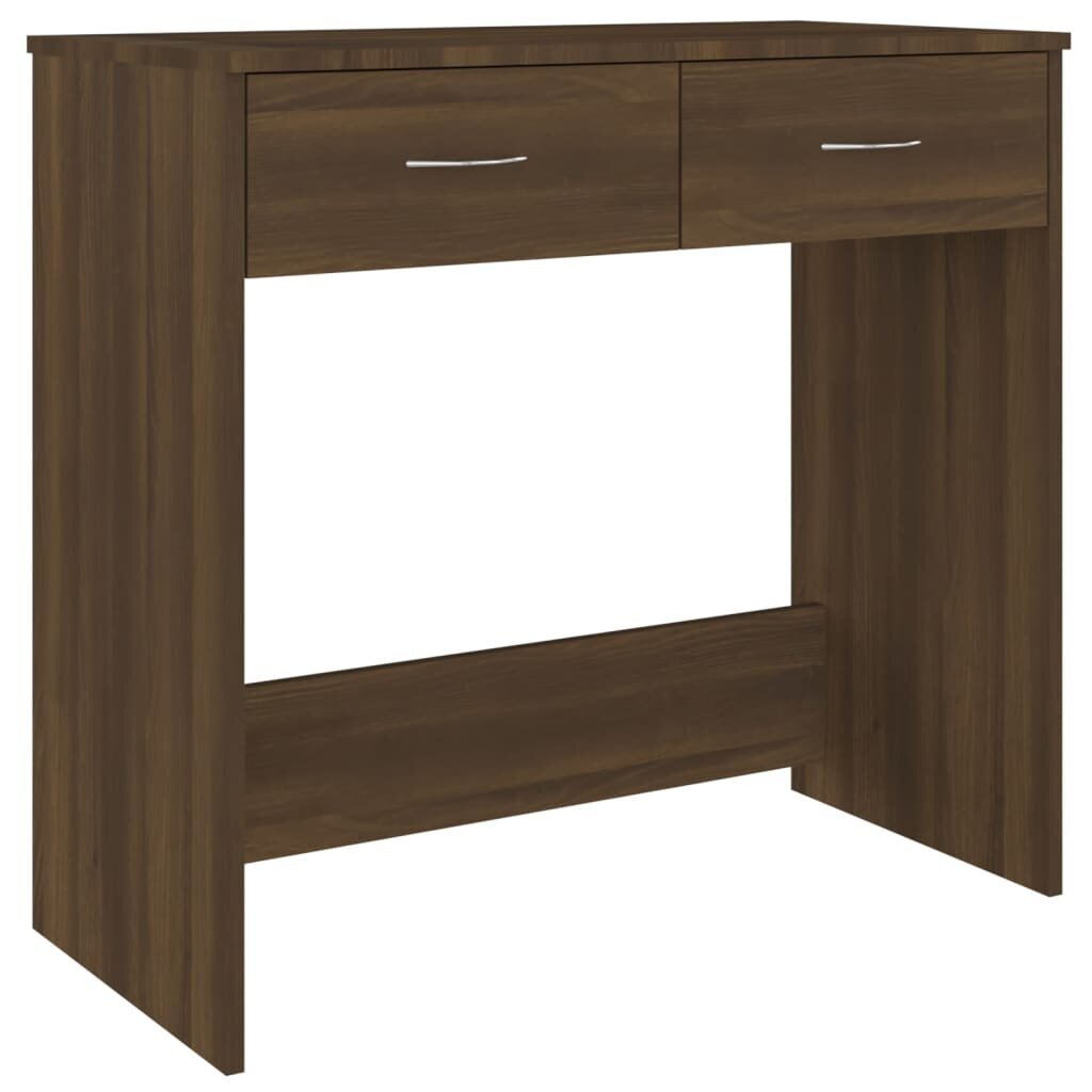 Rašomasis stalas, rudos ąžuolo spalvos, 80x40x75cm, mediena цена и информация | Kompiuteriniai, rašomieji stalai | pigu.lt