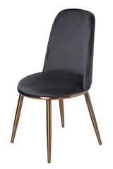 Kėdė L6 Nero, tamsiai pilka kaina ir informacija | Virtuvės ir valgomojo kėdės | pigu.lt