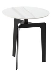 Kavos staliukas L6, 45x55 cm, balta kaina ir informacija | Kavos staliukai | pigu.lt