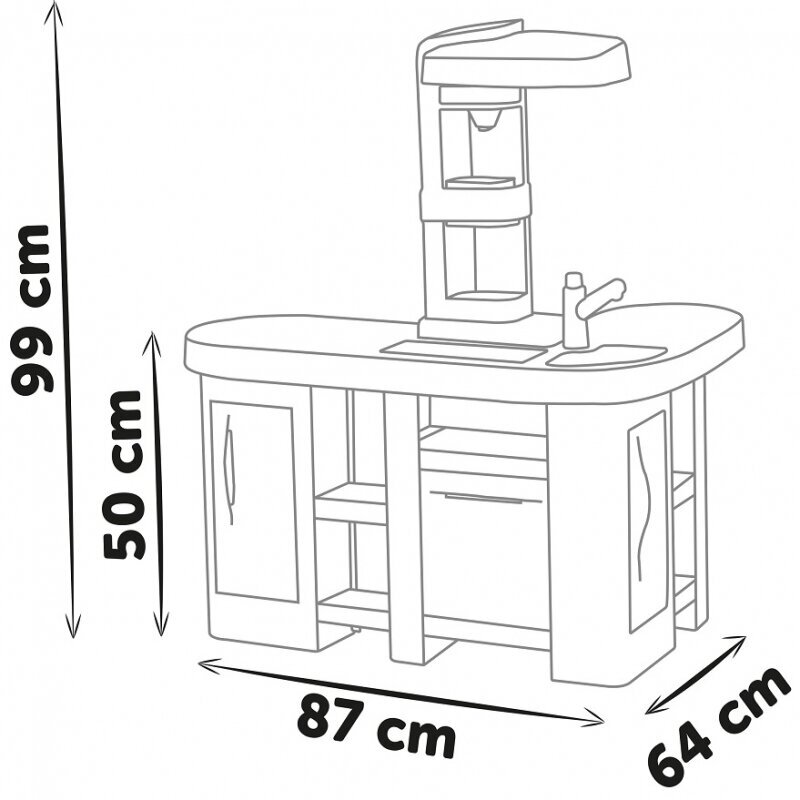 Žaislinė burbulinė virtuvė Smoby Mini Tefal Studio XL, 34 priedai цена и информация | Žaislai mergaitėms | pigu.lt