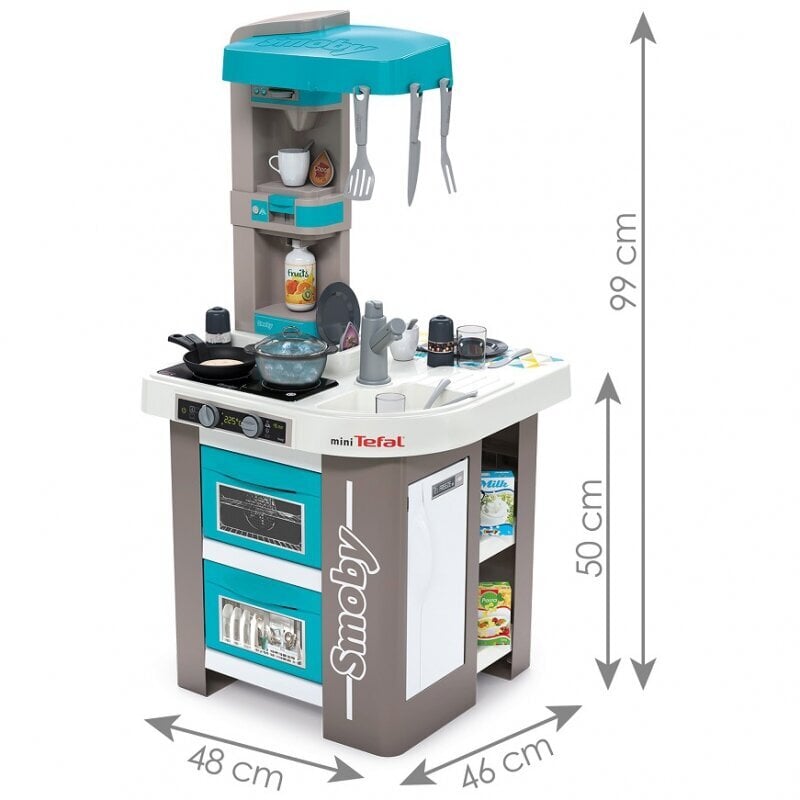 Žaislinė burbulinė virtuvė Smoby Mini Tefal Studio, 28 priedai цена и информация | Žaislai mergaitėms | pigu.lt