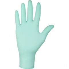 Перчатки из нитрила, зеленые, размер S. цена и информация | Рабочие перчатки | pigu.lt