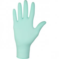 Nitrilinės pirštinės, žalios, L dydis цена и информация | Рабочие перчатки | pigu.lt