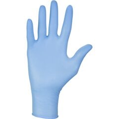 Nitrilinės pirštinės, mėlynos, XS dydis цена и информация | Рабочие перчатки | pigu.lt