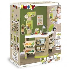 Prekybos centras vaikams Smoby Fresh Market. 43 priedai kaina ir informacija | Žaislai mergaitėms | pigu.lt