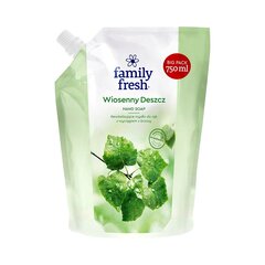 Восстанавливающее мыло для рук с экстрактом березы Family Fresh Spring Rain, 750 мл цена и информация | Мыло | pigu.lt