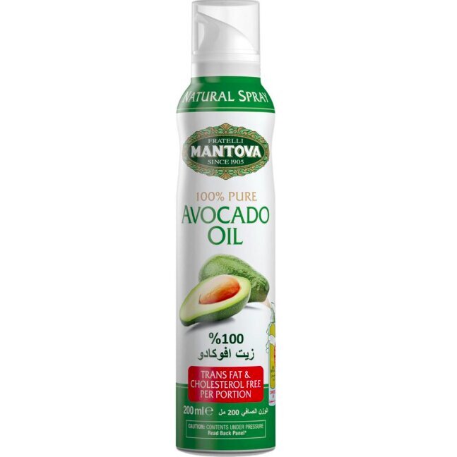Mantova Spray Pure avocado oil purškiamas avokado aliejus, 200 ml цена и информация | Aliejus, actas | pigu.lt