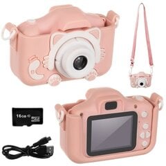 Vaikiškas fotoaparatas Kruzzel , rožinis kaina ir informacija | Žaislai mergaitėms | pigu.lt