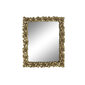 Sieninis veidrodis DKD Home Decor Veidrodis Auksinis Derva Augalo lapas (38 x 2,6 x 48 cm) kaina ir informacija | Veidrodžiai | pigu.lt