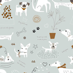 Panzup Dogs 3 lovatiesė, 50 x 260 cm kaina ir informacija | Lovatiesės ir pledai | pigu.lt