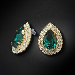 Auskarai moterims DiamondSky „Jasmine (Emerald)“ su Swarovski kristalais DS02A339 kaina ir informacija | Auskarai | pigu.lt