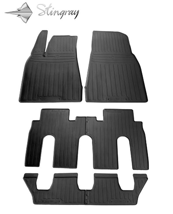 Kilimėliai TESLA Model X (7 seats) 2015-&gt;, 6 vnt. /1050026 kaina ir informacija | Modeliniai guminiai kilimėliai | pigu.lt