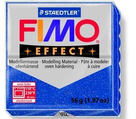 Modelinas Fimo Effect, blizgi, mėlyna, (glitter blue) 56g kaina ir informacija | Piešimo, tapybos, lipdymo reikmenys | pigu.lt