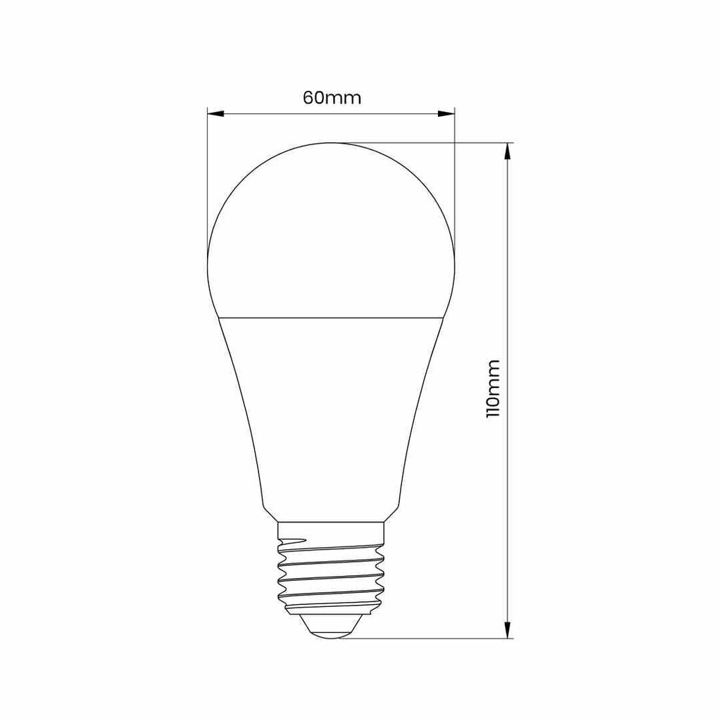 LED lemputė Eko-Light E27, 510 lm, 3000 K, 1 vnt. kaina ir informacija | Elektros lemputės | pigu.lt