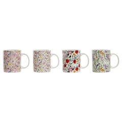 Кружка Mug DKD Home Decor Фарфор Shabby Chic, 320 мл, 4 шт. цена и информация | Стаканы, фужеры, кувшины | pigu.lt