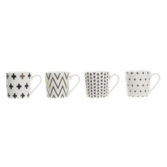 Кружка Mug DKD Home Decor, 410 мл, 4 шт. цена и информация | Стаканы, фужеры, кувшины | pigu.lt