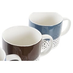 Кружка Mug DKD Home Decor Фарфор, 360 мл, 4 шт. цена и информация | Стаканы, фужеры, кувшины | pigu.lt