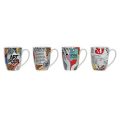 Кружка Mug DKD Home Decor Фарфор, 360 мл, 4 шт. цена и информация | Стаканы, фужеры, кувшины | pigu.lt