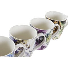 Кружка Mug DKD Home Decor Фарфор, 400 мл, 4 шт. цена и информация | Стаканы, фужеры, кувшины | pigu.lt