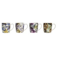 Кружка Mug DKD Home Decor Абстракция, 400 мл, 4 шт. цена и информация | Стаканы, фужеры, кувшины | pigu.lt