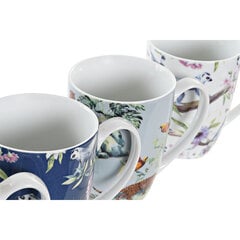 Кружка Mug DKD Home Decor Фарфор, 400 мл, 4 шт. цена и информация | Стаканы, фужеры, кувшины | pigu.lt